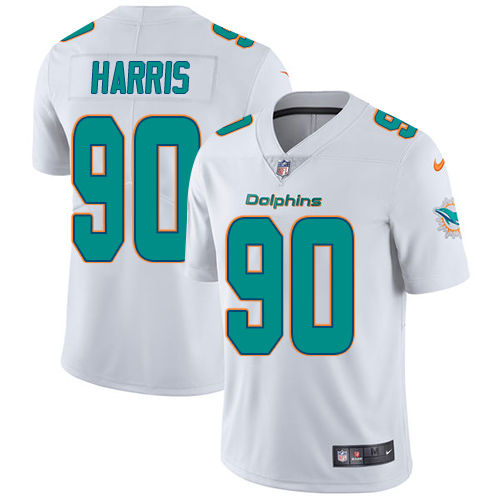 2019 men Miami Dolphins 90 Harris white Nike Vapor Untouchable Limited NFL Jersey